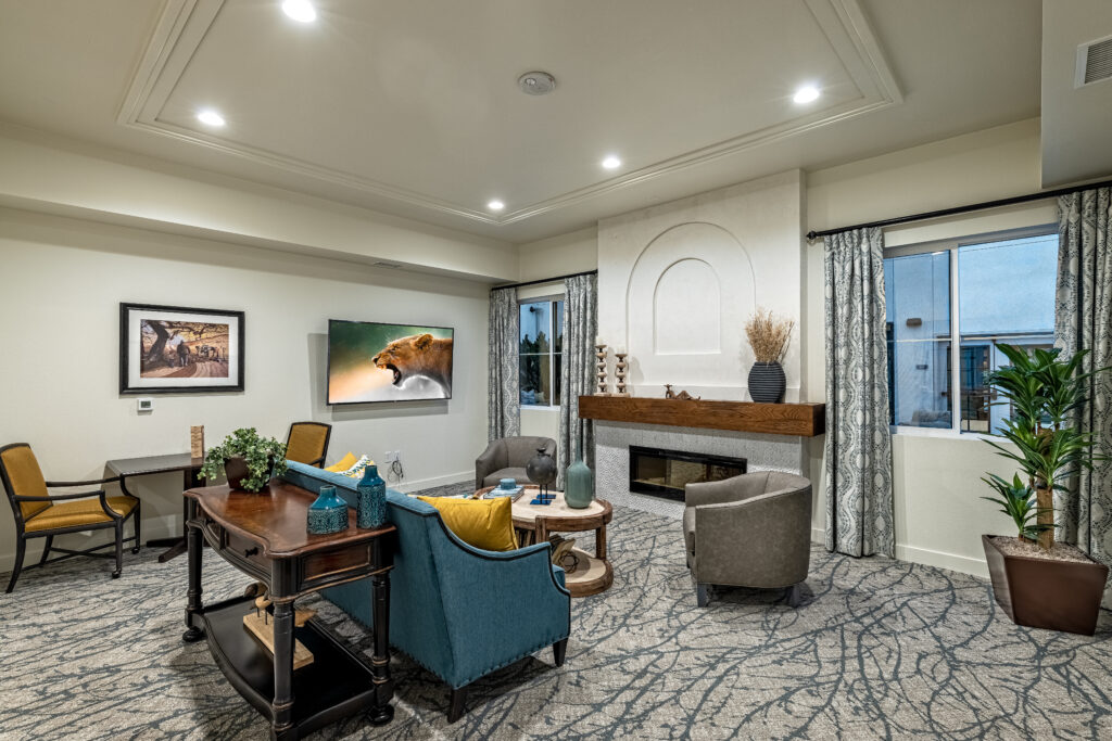 Senior living community interior space